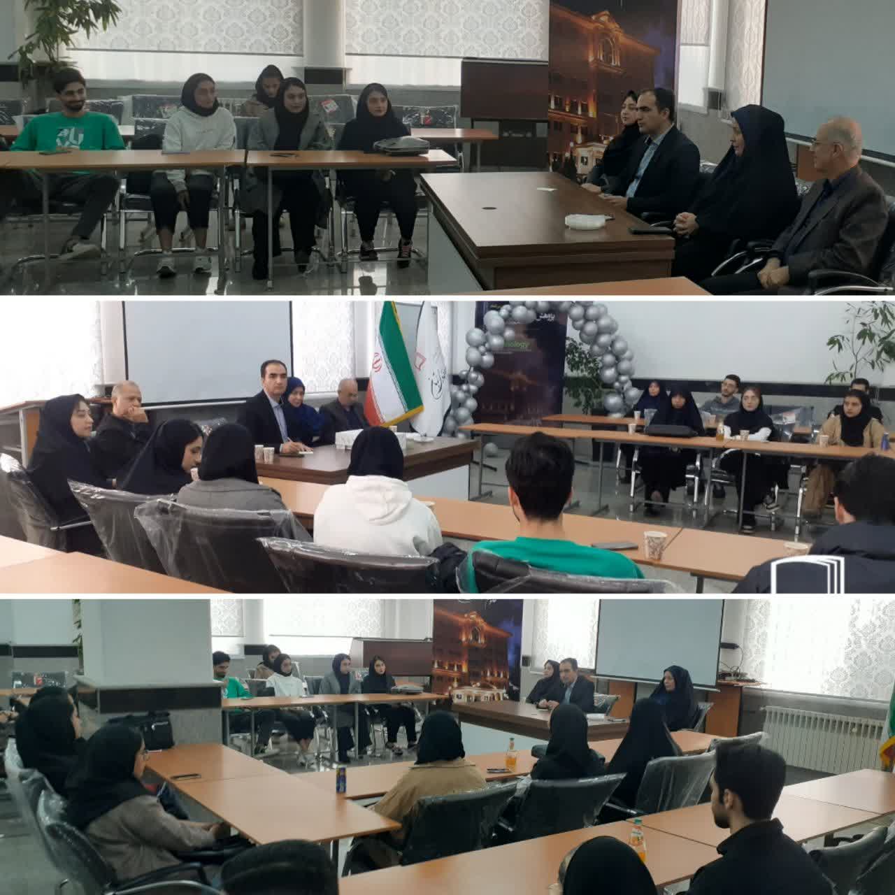 نشست صمیمی ریاست موسسه آموزش عالی علوم و فناوری آریان با جمعی از دانشجویان رشته حسابداری به مناسبت روز حسابدار